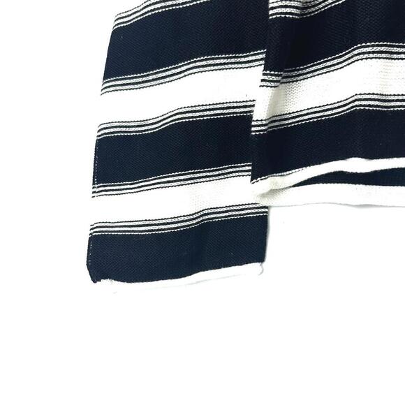 Black and White Striped Sweater Crew Neck Size Small - Picture 6 of 11
